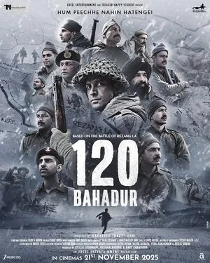 120 Bahadur 2025 Hindi HD Poster Download - filmyfly